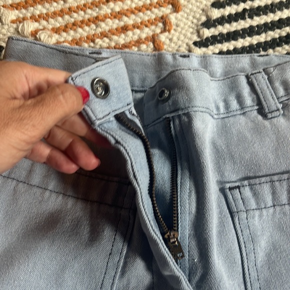 Vintage Navdunagree Utility Flare Light Wash Jeans. - Picture 6 of 13
